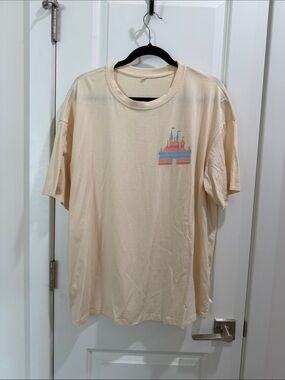 DISNEY T-Shirt with Pastel Castle Print